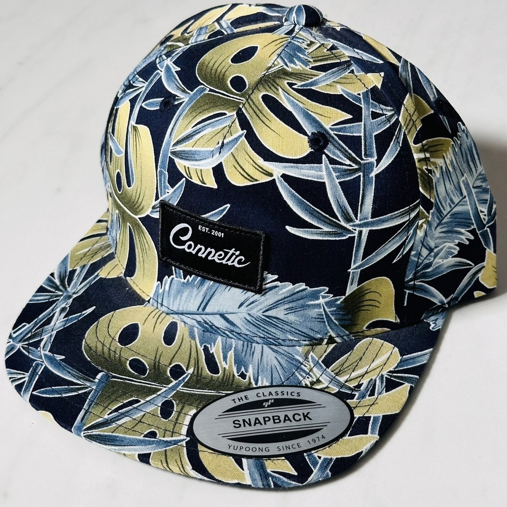 Connetic Floral Baseball Cap Hat - Snapback Adjustable - Very Clean